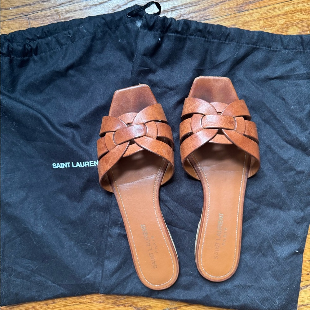 Saint Laurent Tribute Sandals size 38
